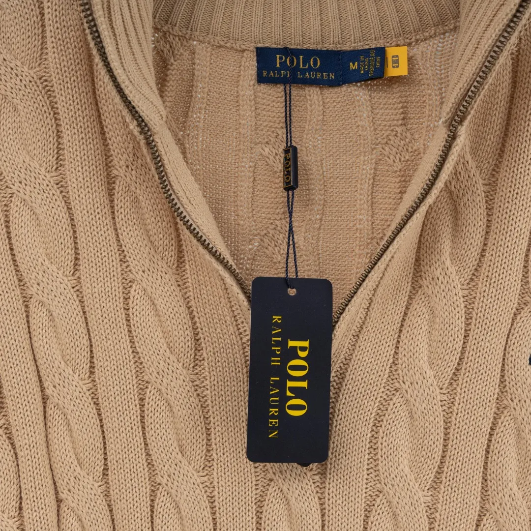 P290 top version (different currencies) You can scan the QR code to enter the official website Style: Ralph Lauren POLO Ralph Lauren small label embroidered knitted old money style half-zip pullover long-sleeved sweater Color: Picture color Size: XS-XL Fabric: Pure cotton Accessories: Full set of customized accessories No gender distinction, same style for men and women